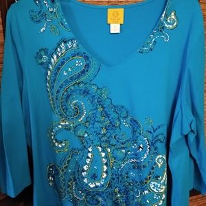 Ruby Rd 2X tee, like new!